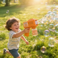 Machine à bulles automatique EPT en forme d'animal de dessin animé avec lumière LED et musique, portable, pour enfants, cadeau idéal pour les fêtes d'été en jardin
