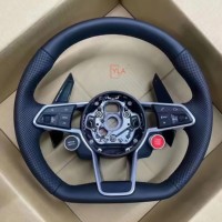 YLA Carbon Fiber Steering Wheel for Audi A3 A4 A5 A6 B7 8V B9 S3 S4 S5 RS3 RS4 RS5 RS6 RS7 C7 C8 Q5 Q7