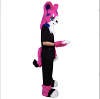 Accessoires de déguisement transfrontaliers pour Halloween : Masque de tête en fausse fourrure pour chien et loup