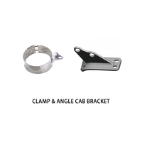 Vente en gros de kits de cornes d'échappement de 6 et 7 pouces, 45 degrés, chromés, pour Peterbilt 379 389