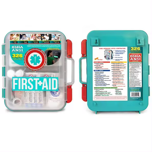 Estuche rígido de 326 piezas, botiquín de primeros auxilios de emergencia multiusos montado en la pared para la Oficina de la escuela en el hogar - Product Image 2