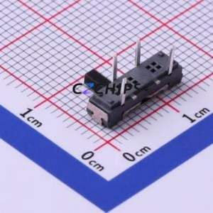 K3-1346E-L1 Slide Switch Through hole Component (THT) Switch Single Pole Three Throw Rectangle Pin Header PC Pin 13mm - Product Image 2