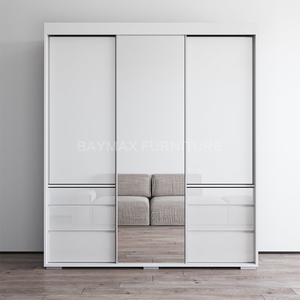 Armoire en bois <span class=keywords><strong>blanc</strong></span> brillant placards armoire garde-robe <span class=keywords><strong>dressing</strong></span> - Product Image 4
