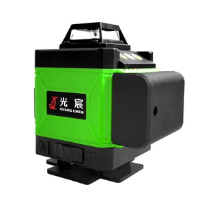Guang Chen modello floor cross line green beam autolivellante LD 4d level laser 16 line con telecomando