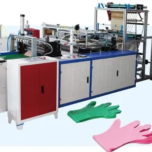 Geen Arbeid Pe Plastic Handschoenen Making Machine Met Automatische Afval Schoon