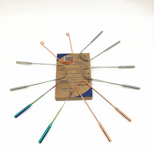 Nettoyant de langue en cuivre pur réutilisable, grattoir de langue avec poignée, soins bucco-dentaires ayurvédiques - Product Image 3