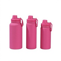 Lot de 2 gourdes isothermes pour enfants de 12 oz, en acier inoxydable 304, avec pailles et couvercles, pour garçons et filles, idéales pour l'école et les sorties scolaires, pour boissons froides