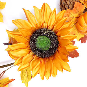 Guirnalda de Hojas de Arce y Girasoles Realistas, Hiedra Sintética <span class=keywords><strong>para</strong></span> Decoración Interior y Exterior, Hogar, Jardín, Pared - Product Image 4