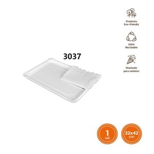 Disposable Paper Tray 32x42 Cm Eco Friendly Recyclable Party Use - Product Image 3