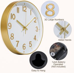 Wholesale Cheap Modern Simple Style <b>Wall</b> <b>Clock</b> Home Decoration and Round Plastic <b>Wall</b> <b>Clock</b> for Living Room - Product Image 2