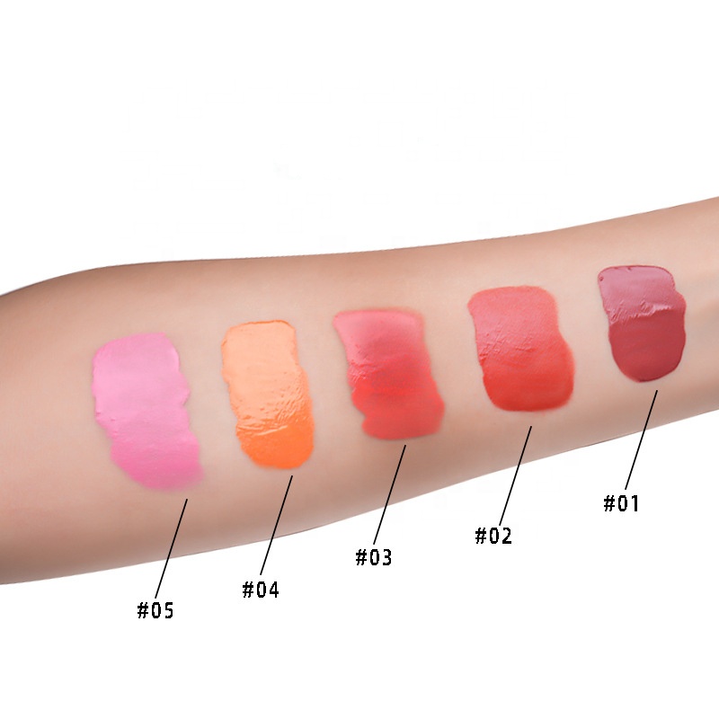 Новинка низкий минимальный заказ Кремовые румяна веганские портативные красивые частные этикетки 5 цветов стойкие матовые жидкие румяна