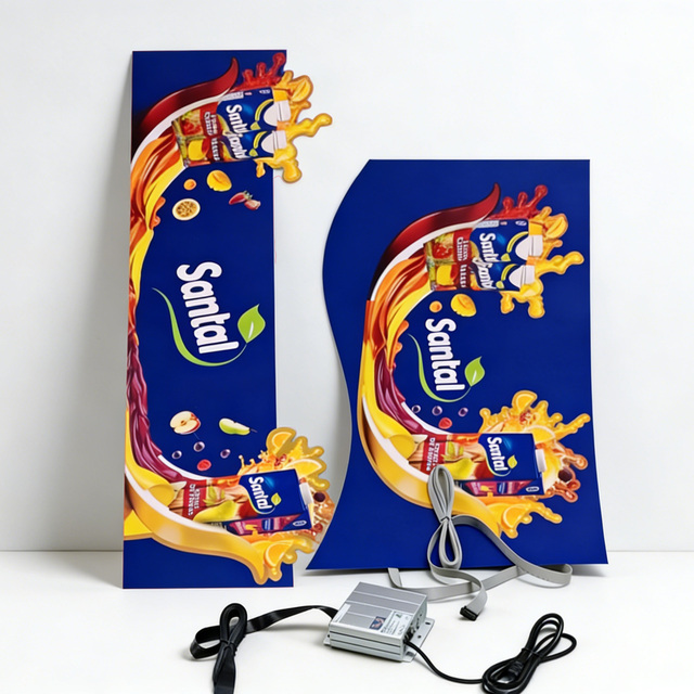 Custom Large-sized Animated Electroluminescent El Panel with High Brightness Effect El Sound Activated Beverage Posters