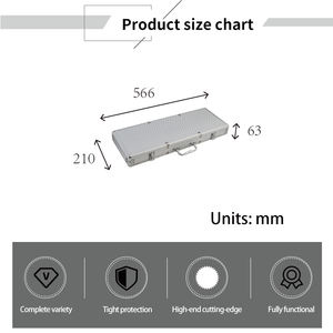 DRX&amp;EVREST Custom Long <strong>Aluminum</strong> Carrying <strong>Case</strong> Equipment <strong>Case</strong> <strong>Aluminum</strong> Tool <strong>Case</strong> with Foam - Product Image 3