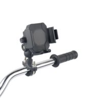 Soporte para Teléfono de Motocicleta con Cargador Inalámbrico USB, Ajustable y Bloqueable, para Montar en el Espejo del Manillar