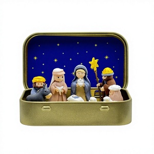 Wancai, Fabricante Original OEM, Juego de Figuras de Natividad Impresas en 3D a Escala 1/12, Decoración Religiosa con Temática de Cine y Televisión, Regalo - Product Image 2