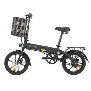 DYU-bicicleta eléctrica plegable de 16 pulgadas, kit de bicicleta eléctrica stealth bomber