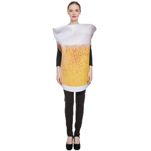 Disfraz de Jarra de Cerveza para Mujer Adulta, Traje de Fiesta de Halloween, Mono de Fibra de Poliéster, Disfraz Divertido para Cosplay - Product Image 2