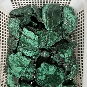 All'ingrosso di alta qualità prezzo a buon mercato di cristallo di quarzo pietra grezza roccia originale malachite per la decorazione