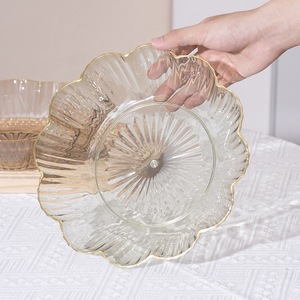 Transparent Pet Fruit <b>Plate</b> Flower Shape Food Grade Plastic For Home Party Snack Storage - Product Image 1