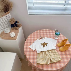 Completo estivo a due pezzi in puro cotone a maniche corte <span class=keywords><strong>per</strong></span> bambini piccoli - Product Image 6
