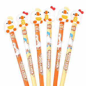 Juego de Lápices de <span class=keywords><strong>Dibujo</strong></span> de Patito Kawaii de Fábrica, con 6 Piezas con Borrador, Lápiz No Tóxico para Niños, Regalo para Escribir y Dibujar - Product Image 1