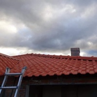 Lámina Decorativa de PVC Tipo Teja Colonial, Lámina de PVC Adhesiva de 6 mm, Hoja de Techo Corrugado