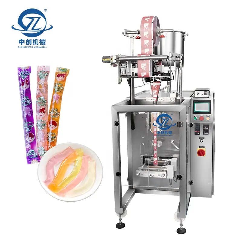 Automatic Ice Lolly Bar Popsicle Stick Packaging Machines Jelly Ice Pop Vertical Packing Machine