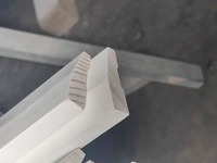 Molduras de rodapié de madera imprimada blanca china JLD