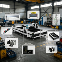 Fabricant d'équipements industriels de découpe laser à fibre CNC pour l'acier inoxydable et l'acier au carbone, machine de découpe de métaux