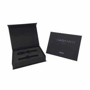 Boîte cadeau personnalisée en forme de livre pour montre, boîte cadeau pour montre avec logo UV, boîte de présentation rigide en papier pour le rangement et la présentation - Product Image 3