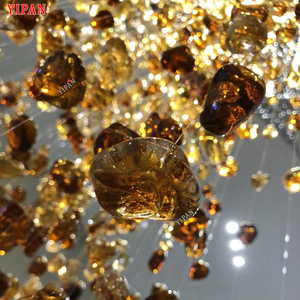 Hot người bán kính mặt dây chuyền đèn khách sạn Trung tâm mua sắm sảnh cài đặt dự án LED đèn chùm - Product Image 3