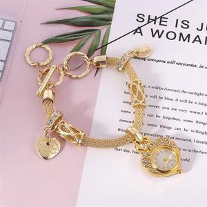 TD55 Nuovo Arrivo Orologio da <span class=keywords><strong>Donna</strong></span> in Oro e <span class=keywords><strong>Orologi</strong></span> da <span class=keywords><strong>Donna</strong></span> alla Moda con Diamanti, Orologio Bracciale da <span class=keywords><strong>Donna</strong></span> - Product Image 5