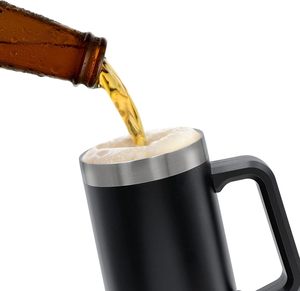 Taza de pinta de acero inoxidable de Metal de etiqueta privada para cerveza fría vino personalizado Stanly Acero inoxidable cerveza Stein con asa - Product Image 4