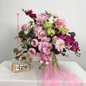 DKB - Bolas de Flores Artificiales, Rosas de Seda, Centros de Mesa de Hortensias, Decoraciones para Mesa de Boda, Decoración Grande y Pequeña para Bodas - Product Image 2