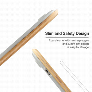 <span class=keywords><strong>Scala</strong></span> di bambù naturale eco-friendly potenza USB ricarica batteria libera 180kg/400lb/28st digitale <span class=keywords><strong>scala</strong></span> del corpo domestico - Product Image 6