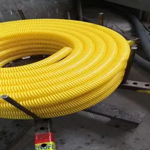 Smooth Orange Interior Heavy Duty PVC Screw Enhanced Suction Conveyor Hose