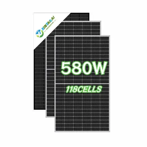Panel solar de 580W para el hogar Módulo fotovoltaico de media celda tipo N