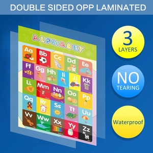 Affiche populaire d'apprentissage de l'anglais pour l'éducation précoce et l'éveil, tableau mural - Product Image 4