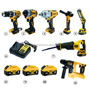<strong>Dewalt</strong> Drill Set 20V Cordless Brushless Drill Driver Combo Kit Complete Power Tool Set with 6.0Ah Battery for Woodworking - Product Image 1