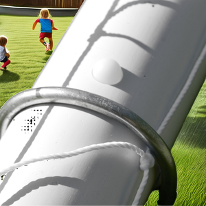 <span class=keywords><strong>But</strong></span> <span class=keywords><strong>de</strong></span> football en PVC 2,4 m x 1,8 m |   <span class=keywords><strong>Cage</strong></span> <span class=keywords><strong>de</strong></span> football <span class=keywords><strong>de</strong></span> jardin résistante aux intempéries blanche/verte |   Sac à balles pour cible <span class=keywords><strong>de</strong></span> tir en option | - Product Image 2