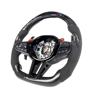 อัปเกรดสำหรับพวงมาลัยหุ้มหนังคาร์บอนไฟเบอร์พร้อมแป้นเปลี่ยนเกียร์สำหรับ M1/G06 M2/G10/G15/G16/G20/G22 G30 G42 G80 G82ซีรีส์3/6 - Product Image 2