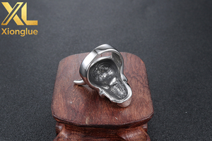 Porte-clés Pendentif en Acier Inoxydable 316, Design Personnalisé, Nouvelle Mode, Vintage, Casque Viking, Gremlin Gardien, Clochettes de Moto - Product Image 6