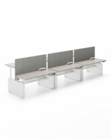 EMSUN Cadre de bureau moderne à hauteur réglable Table de mobilier de bureau assise à debout Ascenseur électrique Bureau d'ordinateur Double moteur