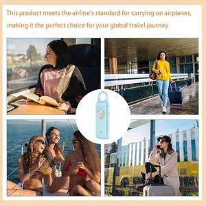 Meinoe MSA-821B Có Thể Sạc Lại Cá Nhân Báo Động An Toàn Di Động Khẩn Cấp SOS An Ninh Độ Nhạy Cao Không Thấm Nước 130dB Cho Phụ Nữ - Product Image 2