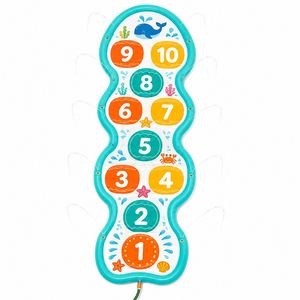 Kids Inflatable Hopscotch Sprinkler Inflatable Mat Outdoor Water Play <b>Game</b> Ocean Theme Summer Splash <b>Pad</b> Toy - Product Image 3