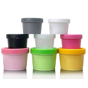 Wholesale Custom Color Cosmetic Package Airtight Beauty PP <b>Jar</b> 200ml 250ml Pink Green <b>Plastic</b> PP <b>Jar</b> for Ice Cream - Product Image 4