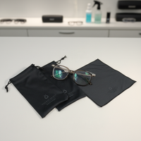 Sac de nettoyage en microfibre avec cordon de serrage, pochette à lunettes personnalisée avec logo imprimé, sac de rangement et de nettoyage multi-usages