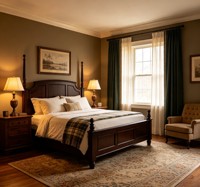 FULLSUMMER Servicio de Diseño de Interiores para el Hogar, Personalización Completa de Casas, Diseño Integral de Hotel Estilo American Farmhouse Vintage
