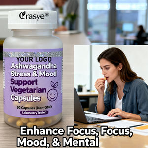 Oem/odm להתאמה אישית KSM-66 תמצית שורש ashwagandha טבעוני 600 מ ג עם bioperine-60 קפסולות טבעוני ashwagandha טבעוני - Product Image 4