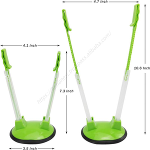 Soportes ajustables para bolsas de almacenamiento de alimentos sin necesidad de usar las manos, para bolsas de preparación, clips de plástico para congelador - Gadget de cocina ideal, al por mayor - Product Image 2